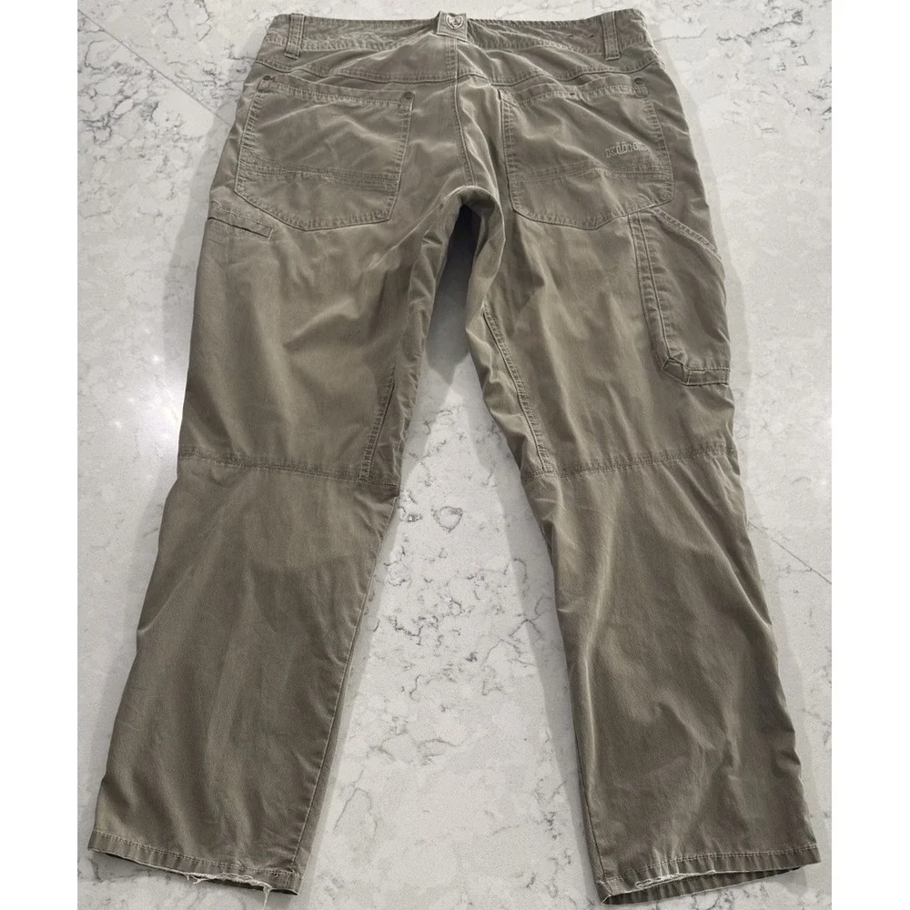 KUHL Revolvr Pants Mens 34x30 Tan Khaki Stretch Straight Leg Hiking Outdoor 5232